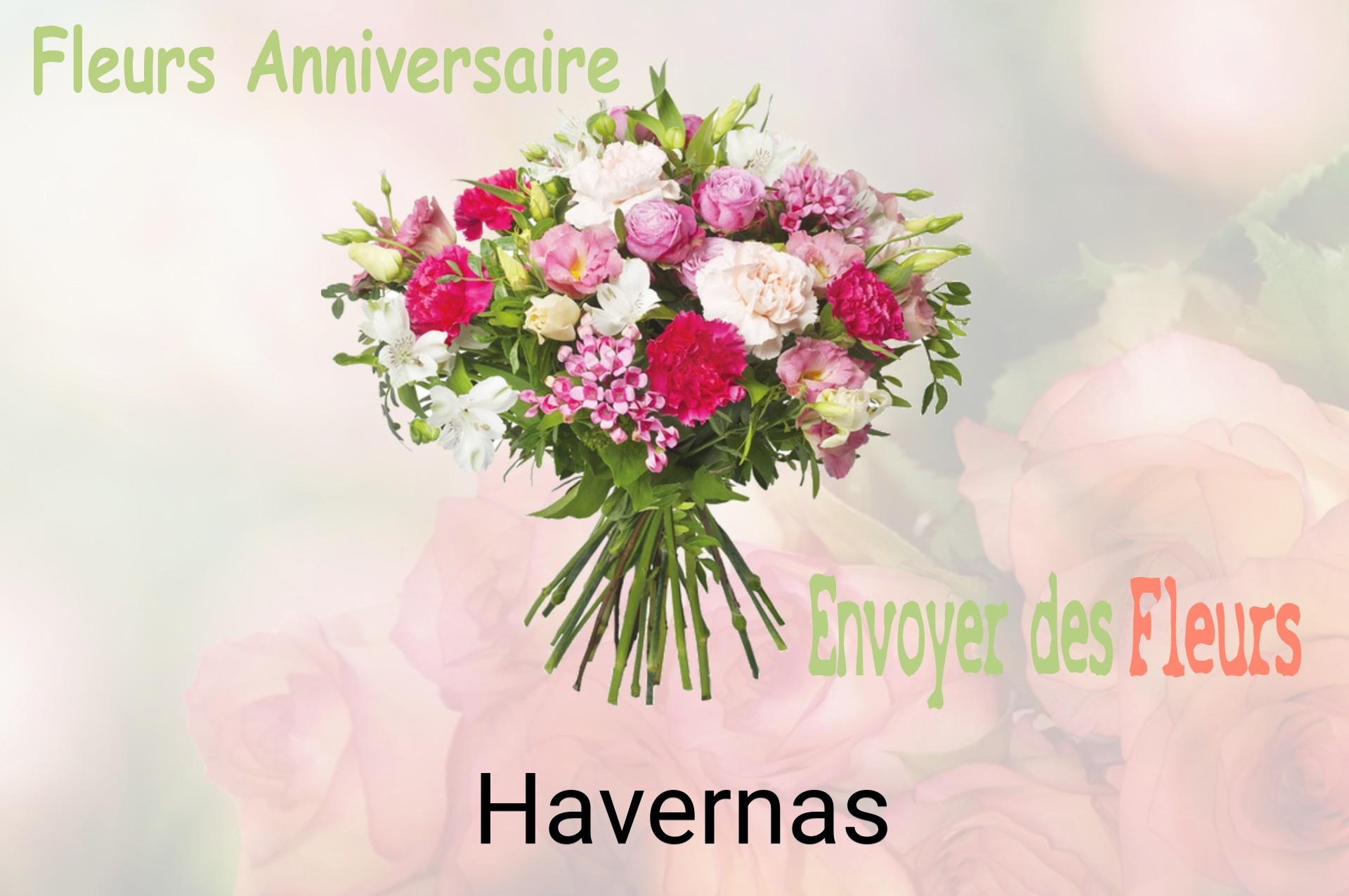 Bouquet de fleurs d’anniversaire livré à Havernas