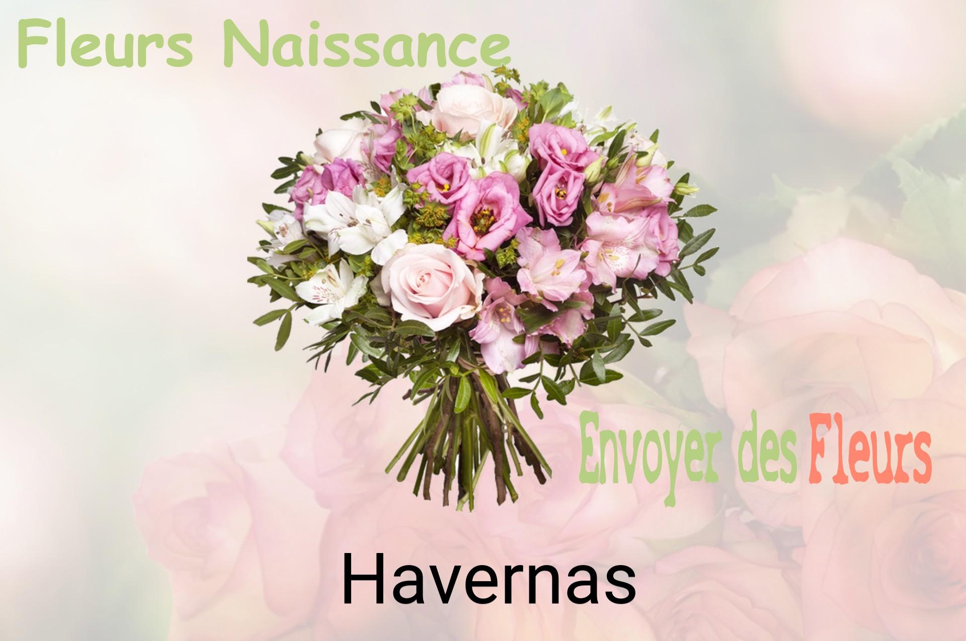 Bouquet de fleurs de naissance livré à Havernas